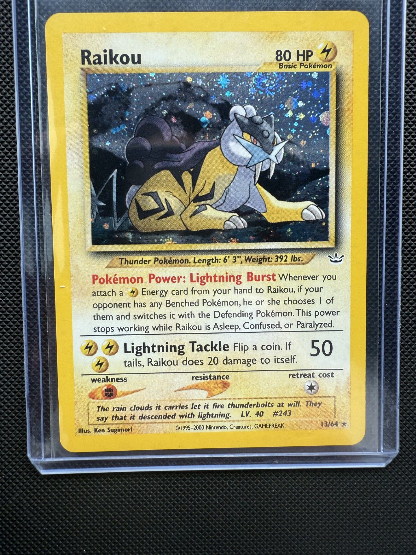 Raikou - 13/64 - Rare Holo